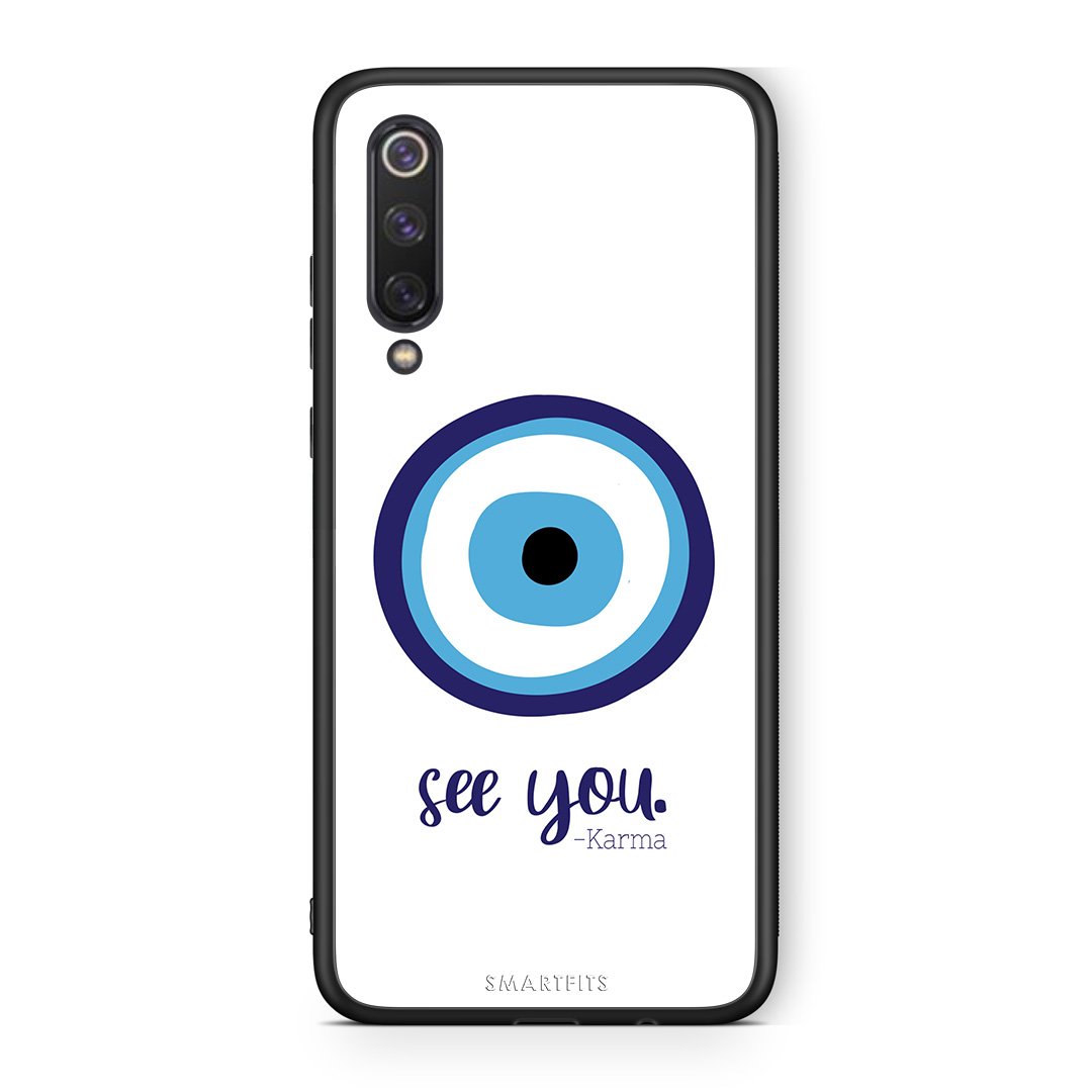 Xiaomi Mi 9 SE Karma Says θήκη από τη Smartfits με σχέδιο στο πίσω μέρος και μαύρο περίβλημα | Smartphone case with colorful back and black bezels by Smartfits