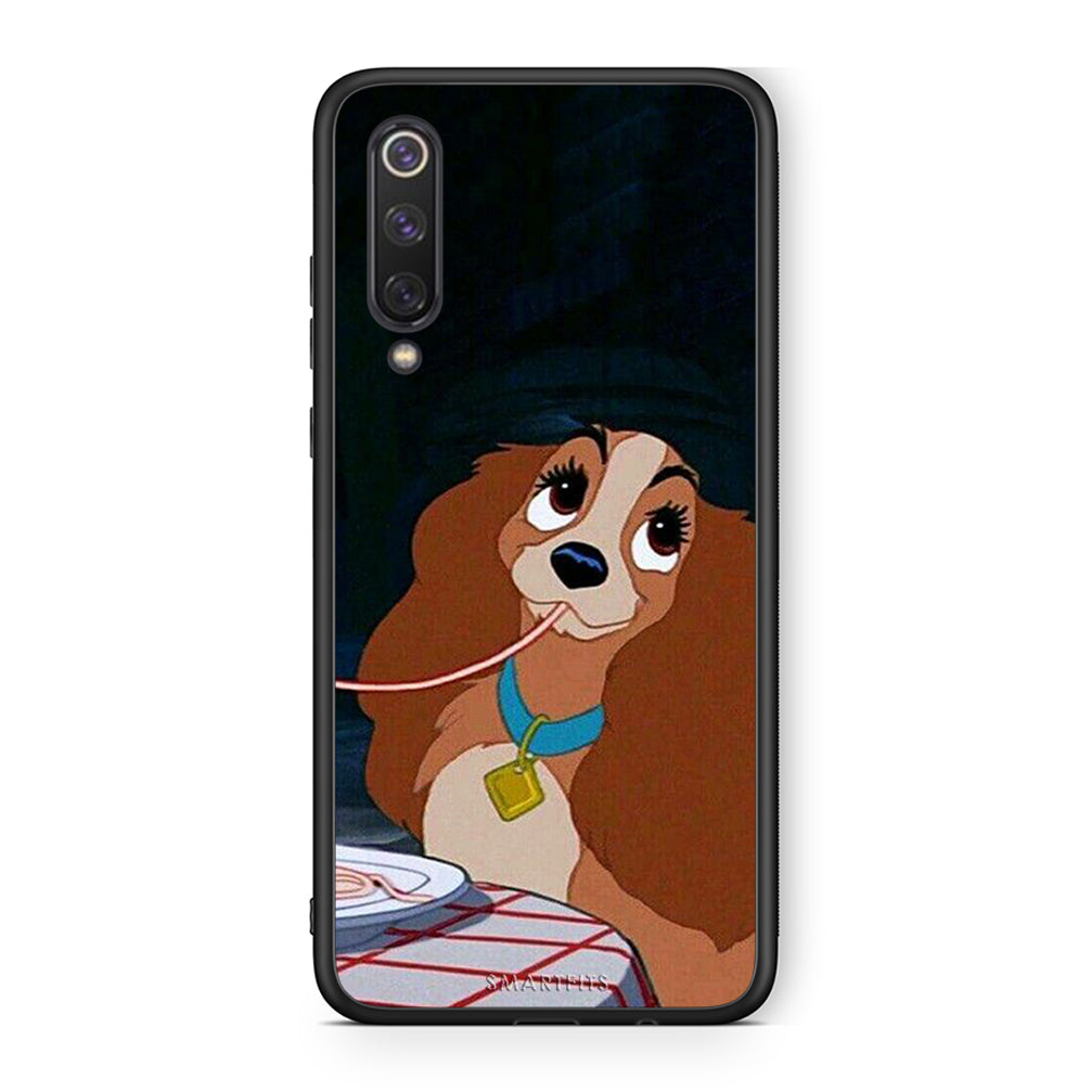 Xiaomi Mi 9 SE Lady And Tramp 2 Θήκη Αγίου Βαλεντίνου από τη Smartfits με σχέδιο στο πίσω μέρος και μαύρο περίβλημα | Smartphone case with colorful back and black bezels by Smartfits