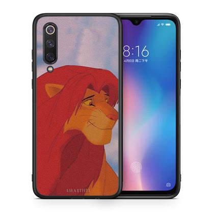 Θήκη Αγίου Βαλεντίνου Xiaomi Mi 9 SE Lion Love 1 από τη Smartfits με σχέδιο στο πίσω μέρος και μαύρο περίβλημα | Xiaomi Mi 9 SE Lion Love 1 case with colorful back and black bezels