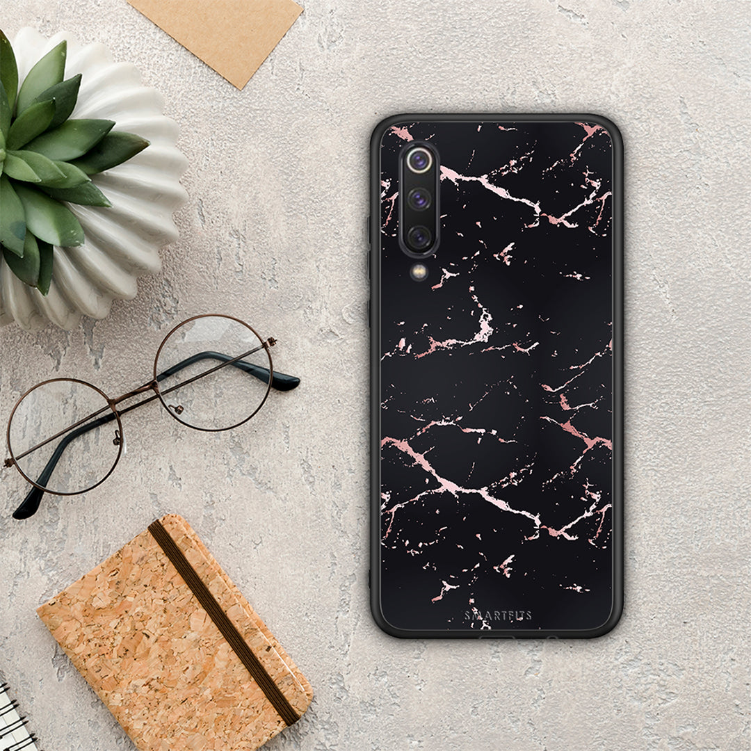 Marble Black Rosegold - Xiaomi Mi 9 SE θήκη