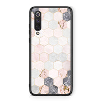 Thumbnail for 4 - Xiaomi Mi 9 SE Hexagon Pink Marble case, cover, bumper