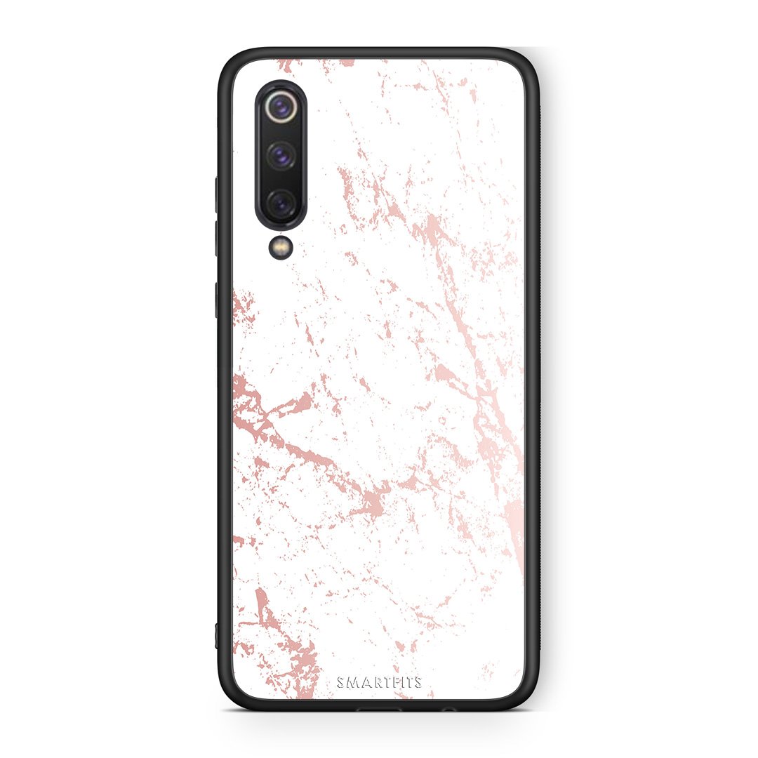 116 - Xiaomi Mi 9 SE  Pink Splash Marble case, cover, bumper