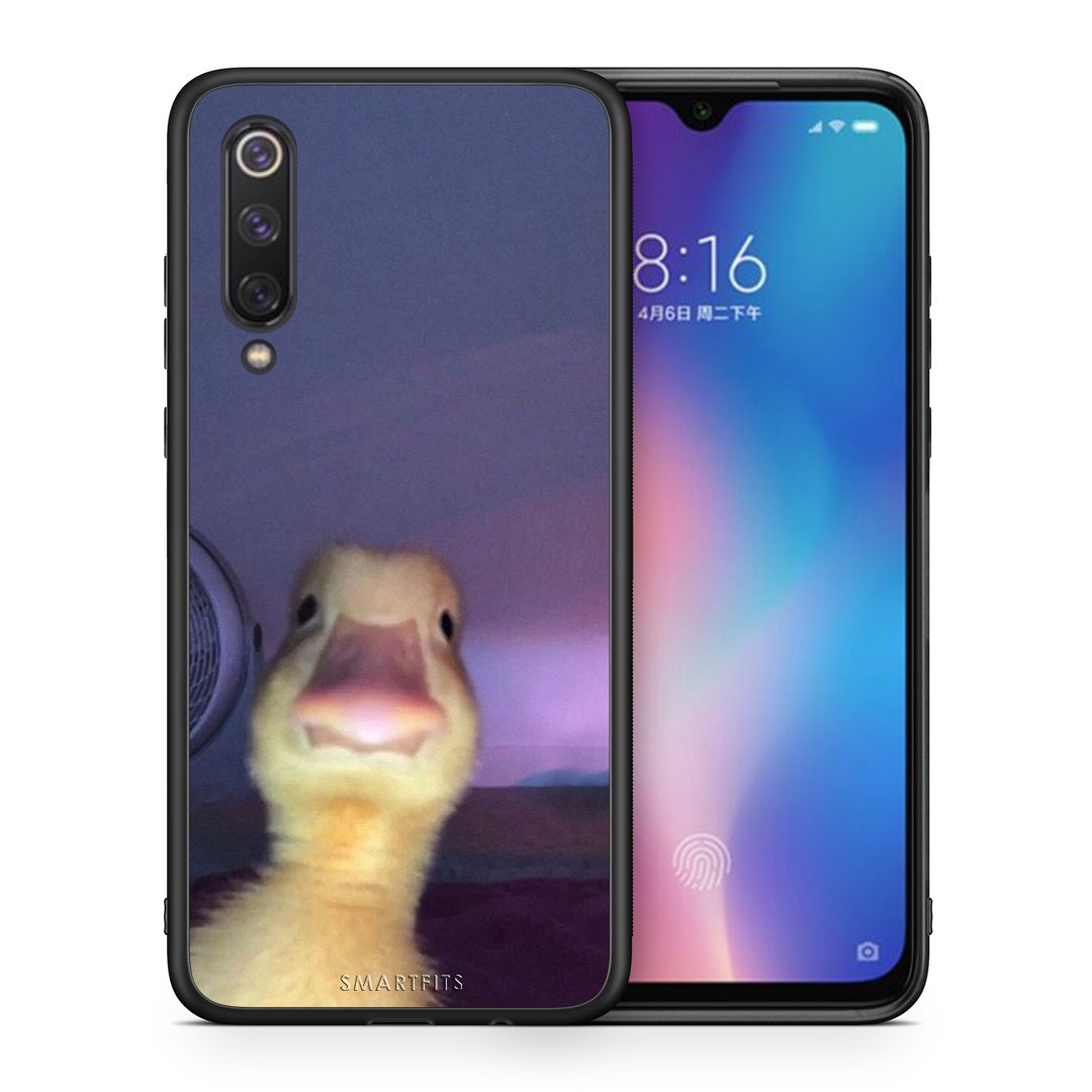 Θήκη Xiaomi Mi 9 SE Meme Duck από τη Smartfits με σχέδιο στο πίσω μέρος και μαύρο περίβλημα | Xiaomi Mi 9 SE Meme Duck case with colorful back and black bezels