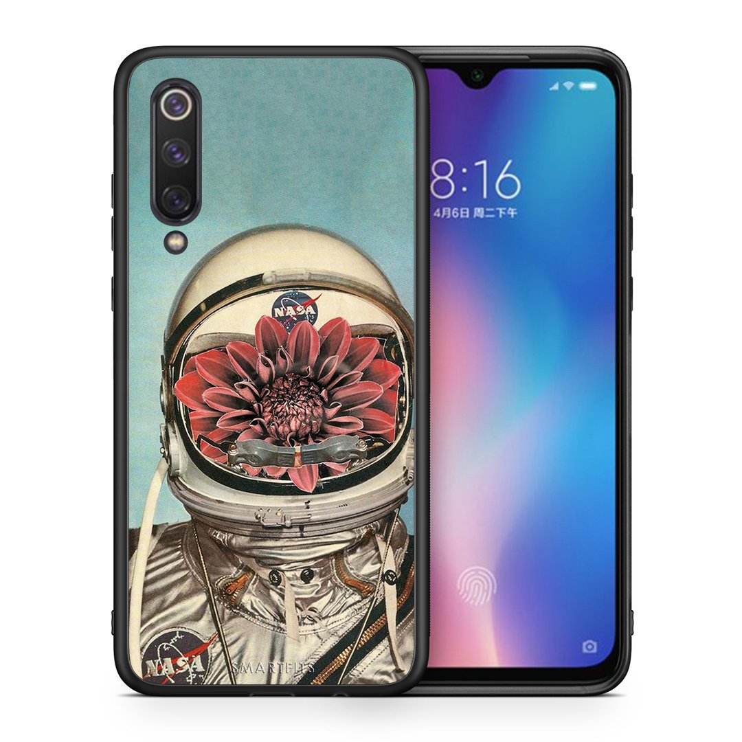 Θήκη Xiaomi Mi 9 SE Nasa Bloom από τη Smartfits με σχέδιο στο πίσω μέρος και μαύρο περίβλημα | Xiaomi Mi 9 SE Nasa Bloom case with colorful back and black bezels