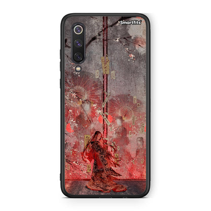 Xiaomi Mi 9 SE Nezuko Kamado θήκη από τη Smartfits με σχέδιο στο πίσω μέρος και μαύρο περίβλημα | Smartphone case with colorful back and black bezels by Smartfits