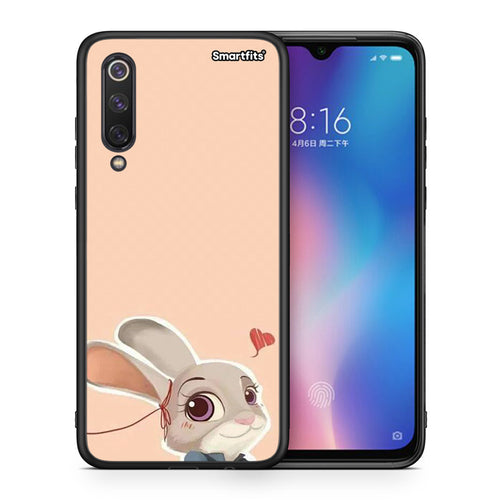 Θήκη Xiaomi Mi 9 SE Nick Wilde And Judy Hopps Love 2 από τη Smartfits με σχέδιο στο πίσω μέρος και μαύρο περίβλημα | Xiaomi Mi 9 SE Nick Wilde And Judy Hopps Love 2 case with colorful back and black bezels