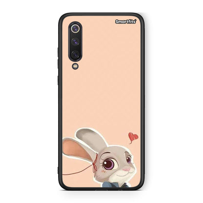 Xiaomi Mi 9 SE Nick Wilde And Judy Hopps Love 2 θήκη από τη Smartfits με σχέδιο στο πίσω μέρος και μαύρο περίβλημα | Smartphone case with colorful back and black bezels by Smartfits