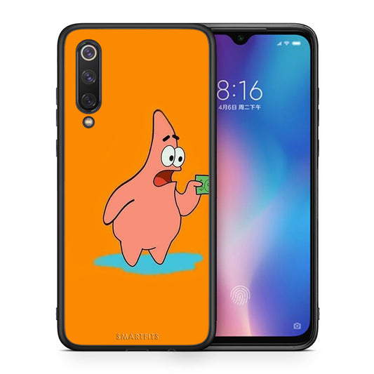 Θήκη Αγίου Βαλεντίνου Xiaomi Mi 9 SE No Money 1 από τη Smartfits με σχέδιο στο πίσω μέρος και μαύρο περίβλημα | Xiaomi Mi 9 SE No Money 1 case with colorful back and black bezels