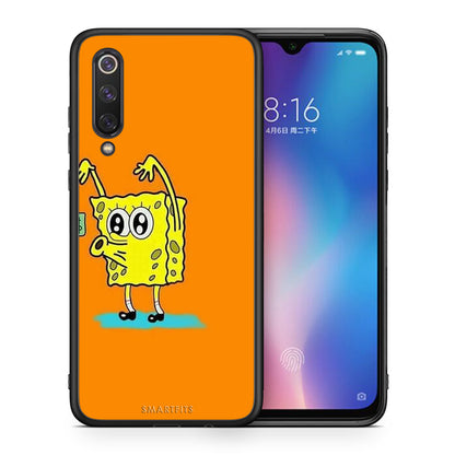 Θήκη Αγίου Βαλεντίνου Xiaomi Mi 9 SE No Money 2 από τη Smartfits με σχέδιο στο πίσω μέρος και μαύρο περίβλημα | Xiaomi Mi 9 SE No Money 2 case with colorful back and black bezels