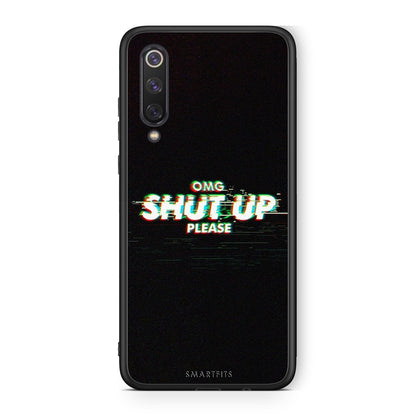 Xiaomi Mi 9 SE OMG ShutUp θήκη από τη Smartfits με σχέδιο στο πίσω μέρος και μαύρο περίβλημα | Smartphone case with colorful back and black bezels by Smartfits