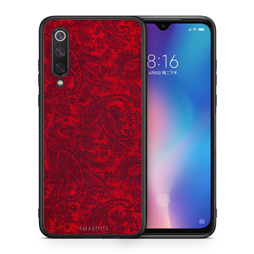 Θήκη Xiaomi Mi 9 SE Paisley Cashmere από τη Smartfits με σχέδιο στο πίσω μέρος και μαύρο περίβλημα | Xiaomi Mi 9 SE Paisley Cashmere case with colorful back and black bezels