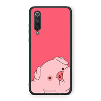 Thumbnail for Xiaomi Mi 9 SE Pig Love 1 Θήκη Αγίου Βαλεντίνου από τη Smartfits με σχέδιο στο πίσω μέρος και μαύρο περίβλημα | Smartphone case with colorful back and black bezels by Smartfits