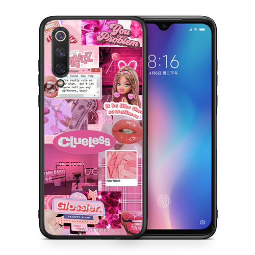Θήκη Αγίου Βαλεντίνου Xiaomi Mi 9 SE Pink Love από τη Smartfits με σχέδιο στο πίσω μέρος και μαύρο περίβλημα | Xiaomi Mi 9 SE Pink Love case with colorful back and black bezels