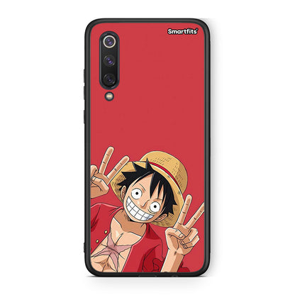Xiaomi Mi 9 SE Pirate Luffy Θήκη από τη Smartfits με σχέδιο στο πίσω μέρος και μαύρο περίβλημα | Smartphone case with colorful back and black bezels by Smartfits