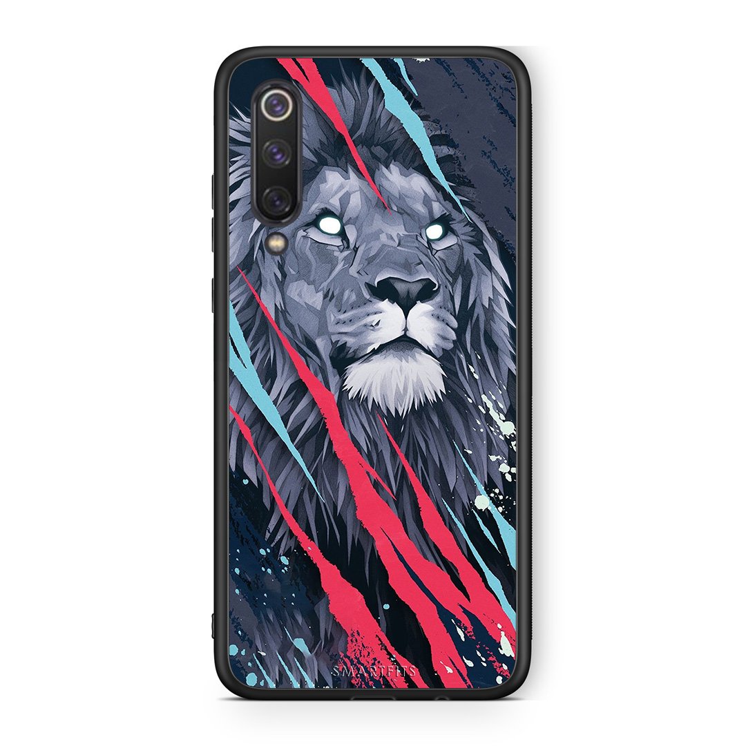4 - Xiaomi Mi 9 SE Lion Designer PopArt case, cover, bumper