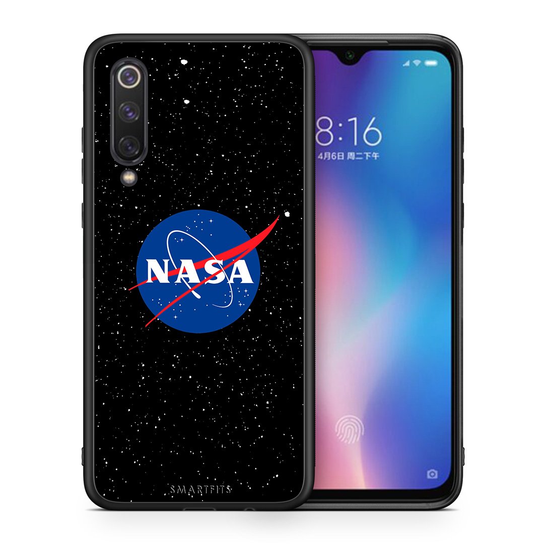 Θήκη Xiaomi Mi 9 SE NASA PopArt από τη Smartfits με σχέδιο στο πίσω μέρος και μαύρο περίβλημα | Xiaomi Mi 9 SE NASA PopArt case with colorful back and black bezels
