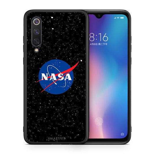Θήκη Xiaomi Mi 9 SE NASA PopArt από τη Smartfits με σχέδιο στο πίσω μέρος και μαύρο περίβλημα | Xiaomi Mi 9 SE NASA PopArt case with colorful back and black bezels