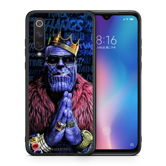 Θήκη Xiaomi Mi 9 SE Thanos PopArt από τη Smartfits με σχέδιο στο πίσω μέρος και μαύρο περίβλημα | Xiaomi Mi 9 SE Thanos PopArt case with colorful back and black bezels