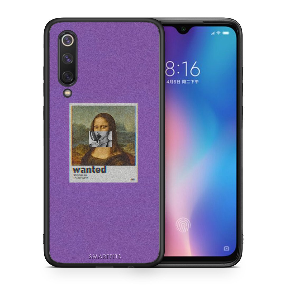 Θήκη Xiaomi Mi 9 SE Monalisa Popart από τη Smartfits με σχέδιο στο πίσω μέρος και μαύρο περίβλημα | Xiaomi Mi 9 SE Monalisa Popart case with colorful back and black bezels