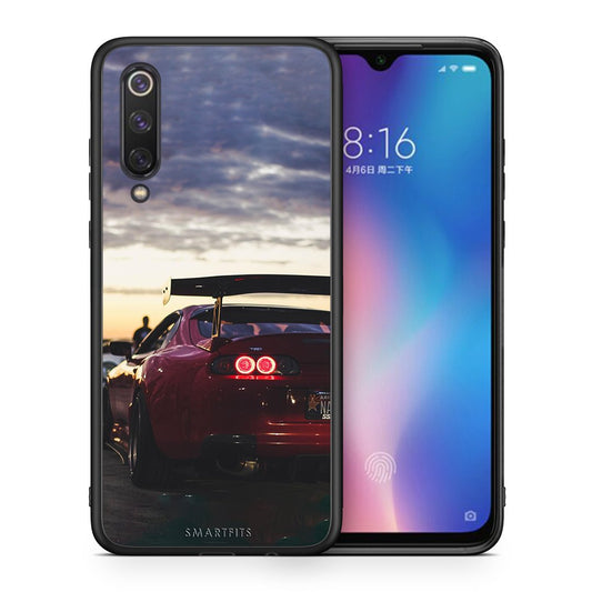Θήκη Xiaomi Mi 9 SE Racing Supra από τη Smartfits με σχέδιο στο πίσω μέρος και μαύρο περίβλημα | Xiaomi Mi 9 SE Racing Supra case with colorful back and black bezels
