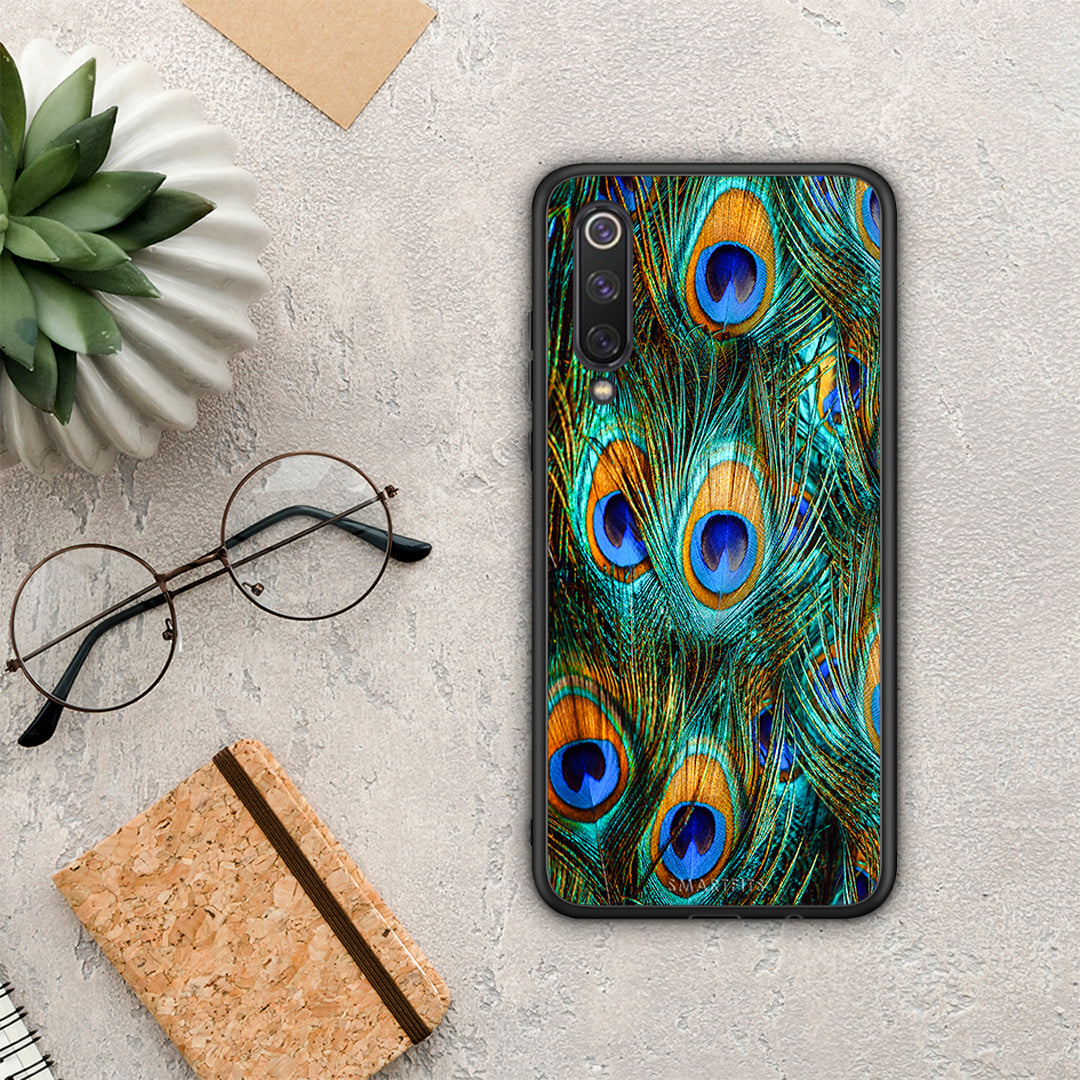 Real Peacock Feathers - Xiaomi Mi 9 SE θήκη