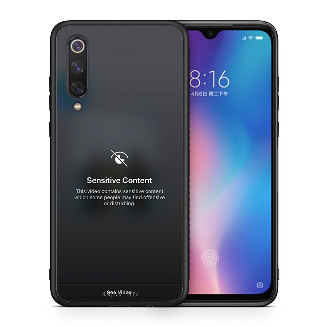 Θήκη Xiaomi Mi 9 SE Sensitive Content από τη Smartfits με σχέδιο στο πίσω μέρος και μαύρο περίβλημα | Xiaomi Mi 9 SE Sensitive Content case with colorful back and black bezels