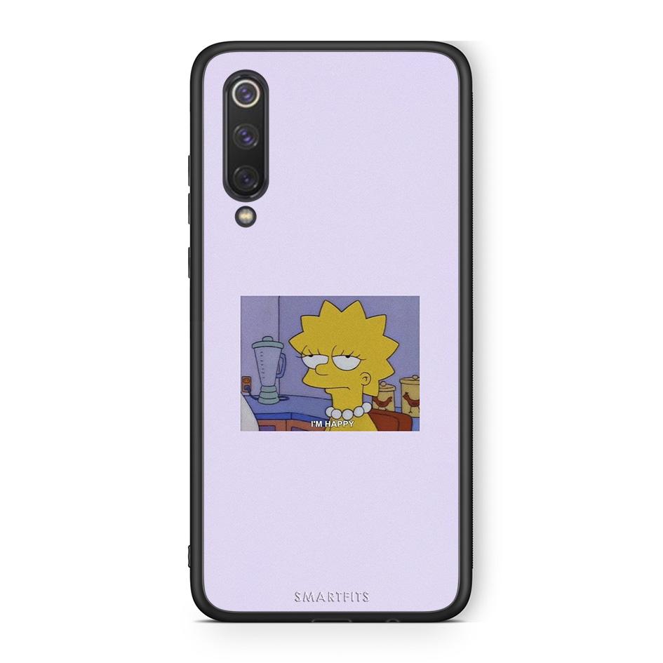 Xiaomi Mi 9 SE So Happy θήκη από τη Smartfits με σχέδιο στο πίσω μέρος και μαύρο περίβλημα | Smartphone case with colorful back and black bezels by Smartfits