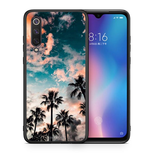 Θήκη Xiaomi Mi 9 SE Sky Summer από τη Smartfits με σχέδιο στο πίσω μέρος και μαύρο περίβλημα | Xiaomi Mi 9 SE Sky Summer case with colorful back and black bezels