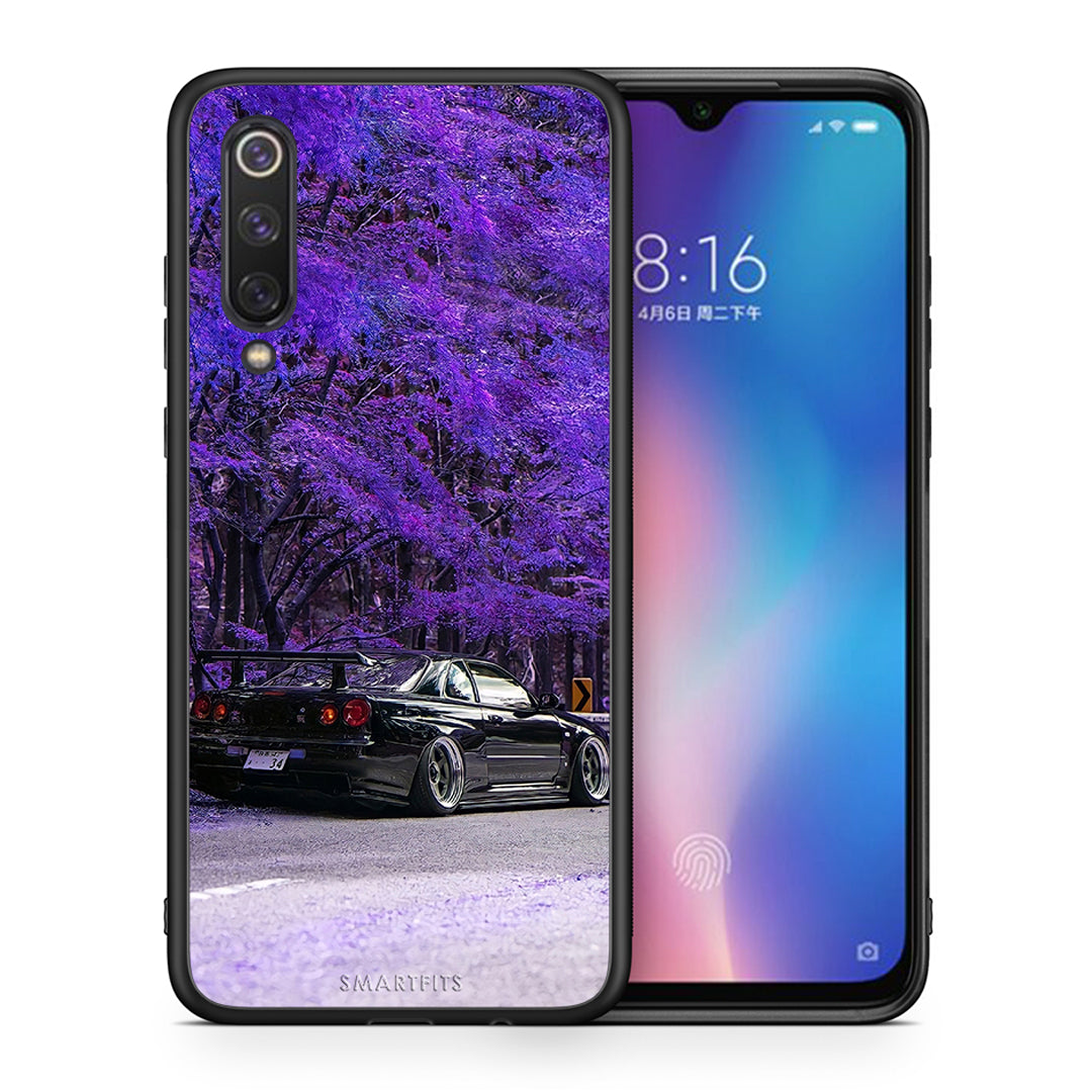 Θήκη Αγίου Βαλεντίνου Xiaomi Mi 9 SE Super Car από τη Smartfits με σχέδιο στο πίσω μέρος και μαύρο περίβλημα | Xiaomi Mi 9 SE Super Car case with colorful back and black bezels