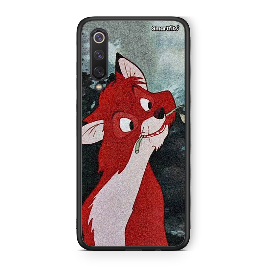 Xiaomi Mi 9 SE Tod And Vixey Love 1 θήκη από τη Smartfits με σχέδιο στο πίσω μέρος και μαύρο περίβλημα | Smartphone case with colorful back and black bezels by Smartfits