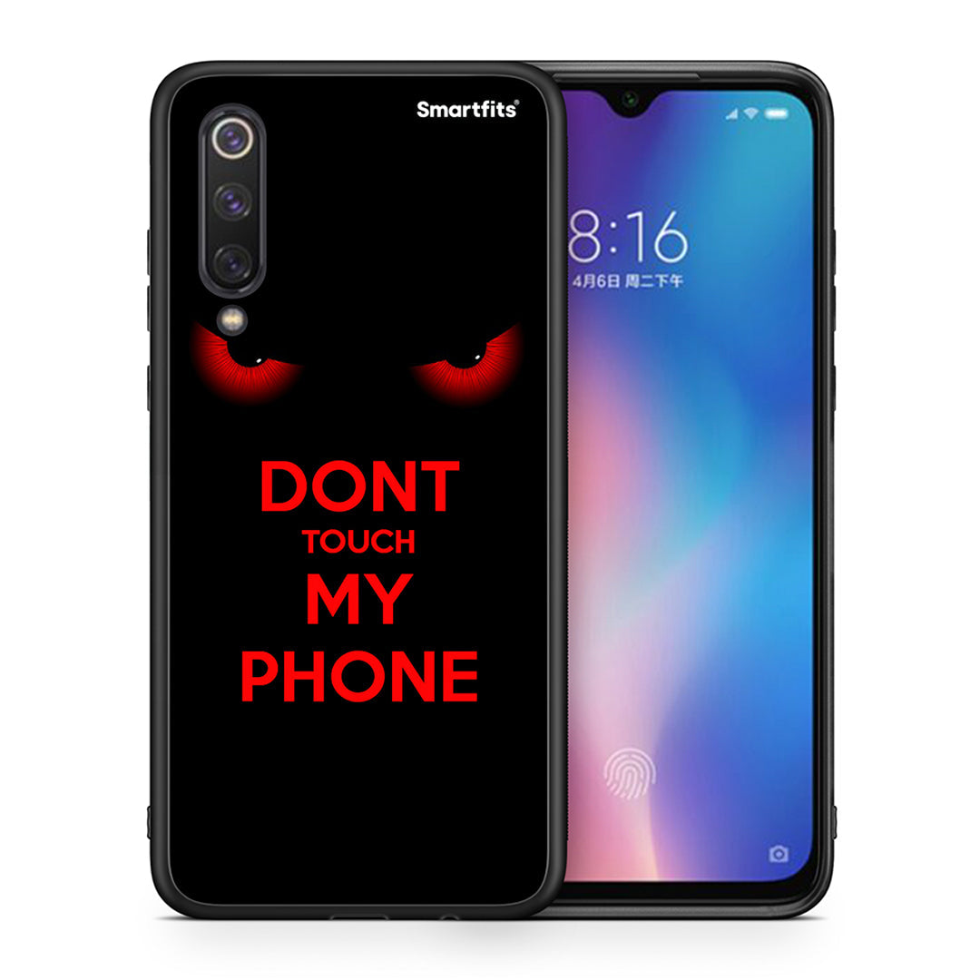 Θήκη Xiaomi Mi 9 SE Touch My Phone από τη Smartfits με σχέδιο στο πίσω μέρος και μαύρο περίβλημα | Xiaomi Mi 9 SE Touch My Phone case with colorful back and black bezels
