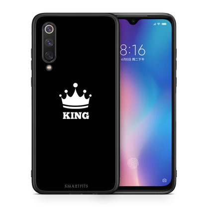 Θήκη Xiaomi Mi 9 SE King Valentine από τη Smartfits με σχέδιο στο πίσω μέρος και μαύρο περίβλημα | Xiaomi Mi 9 SE King Valentine case with colorful back and black bezels