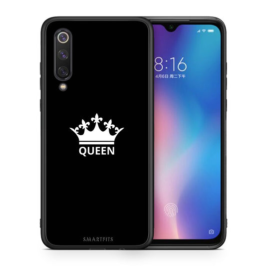 Θήκη Xiaomi Mi 9 SE Queen Valentine από τη Smartfits με σχέδιο στο πίσω μέρος και μαύρο περίβλημα | Xiaomi Mi 9 SE Queen Valentine case with colorful back and black bezels