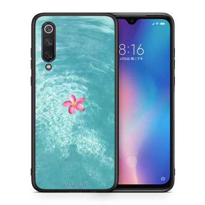 Θήκη Xiaomi Mi 9 SE Water Flower από τη Smartfits με σχέδιο στο πίσω μέρος και μαύρο περίβλημα | Xiaomi Mi 9 SE Water Flower case with colorful back and black bezels