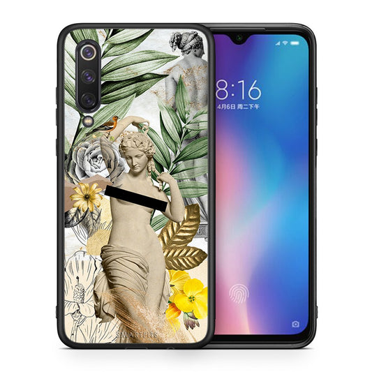 Θήκη Xiaomi Mi 9 SE Woman Statue από τη Smartfits με σχέδιο στο πίσω μέρος και μαύρο περίβλημα | Xiaomi Mi 9 SE Woman Statue case with colorful back and black bezels