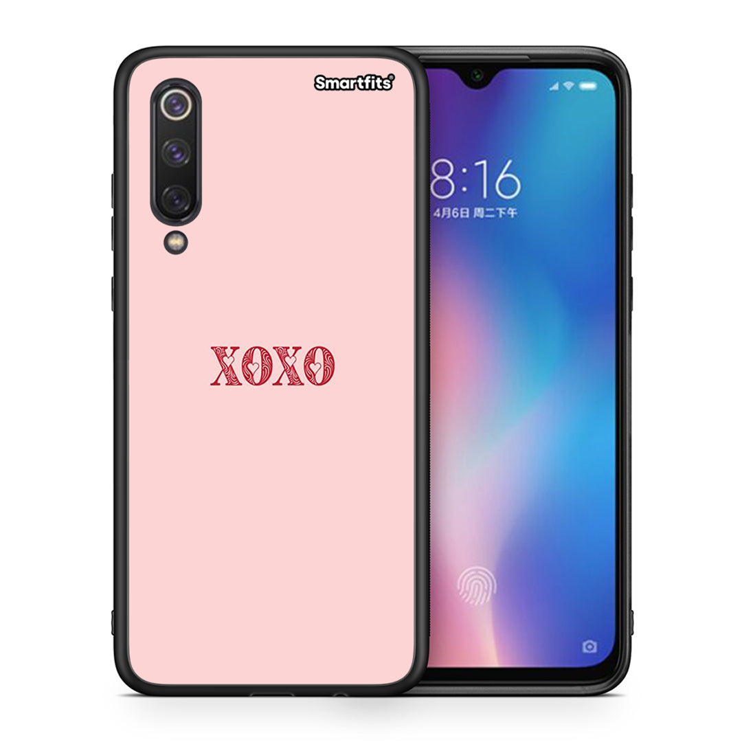 Θήκη Xiaomi Mi 9 SE XOXO Love από τη Smartfits με σχέδιο στο πίσω μέρος και μαύρο περίβλημα | Xiaomi Mi 9 SE XOXO Love case with colorful back and black bezels