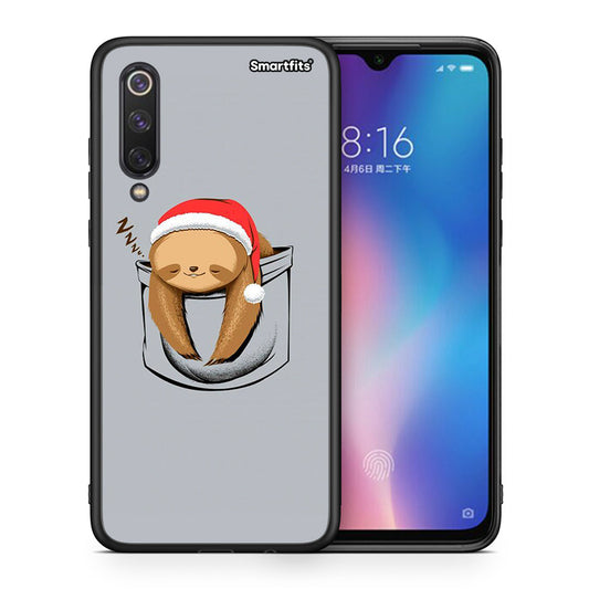 Θήκη Xiaomi Mi 9 SE Xmas Zzzz από τη Smartfits με σχέδιο στο πίσω μέρος και μαύρο περίβλημα | Xiaomi Mi 9 SE Xmas Zzzz case with colorful back and black bezels