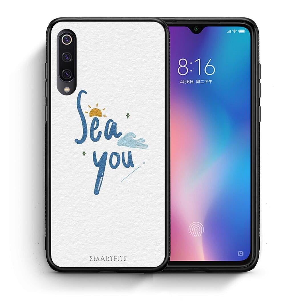 Θήκη Xiaomi Mi 9 Sea You από τη Smartfits με σχέδιο στο πίσω μέρος και μαύρο περίβλημα | Xiaomi Mi 9 Sea You case with colorful back and black bezels
