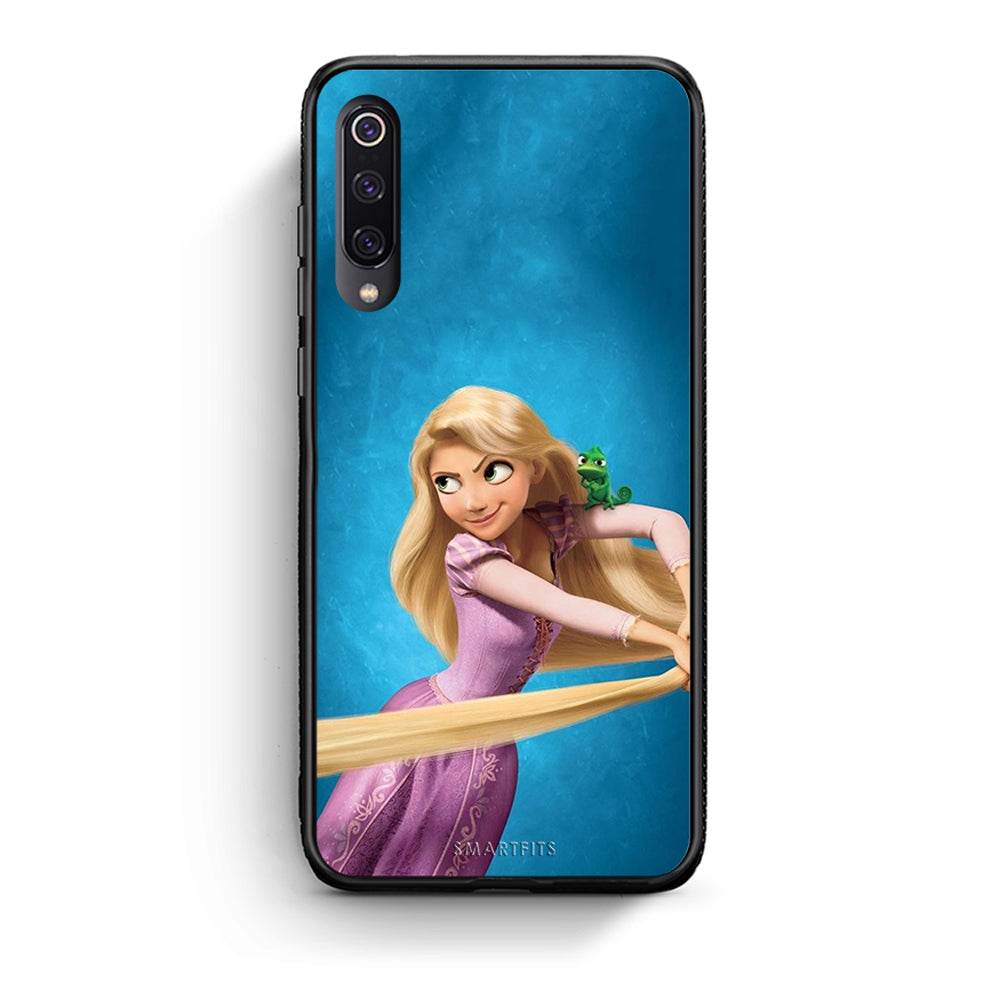 Xiaomi Mi 9 Tangled 2 Θήκη Αγίου Βαλεντίνου από τη Smartfits με σχέδιο στο πίσω μέρος και μαύρο περίβλημα | Smartphone case with colorful back and black bezels by Smartfits