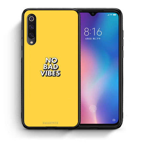 Θήκη Xiaomi Mi 9 Vibes Text από τη Smartfits με σχέδιο στο πίσω μέρος και μαύρο περίβλημα | Xiaomi Mi 9 Vibes Text case with colorful back and black bezels