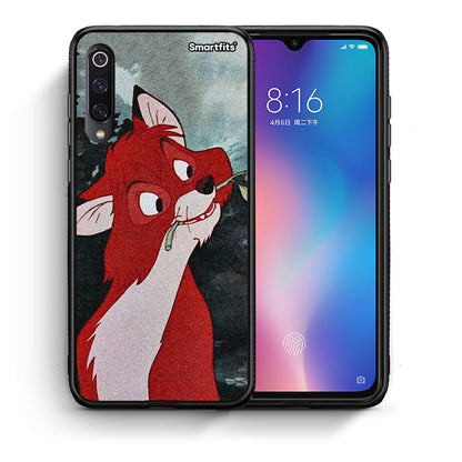 Θήκη Xiaomi Mi 9 Tod And Vixey Love 1 από τη Smartfits με σχέδιο στο πίσω μέρος και μαύρο περίβλημα | Xiaomi Mi 9 Tod And Vixey Love 1 case with colorful back and black bezels