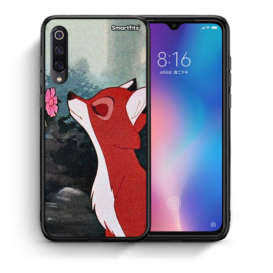 Θήκη Xiaomi Mi 9 Tod And Vixey Love 2 από τη Smartfits με σχέδιο στο πίσω μέρος και μαύρο περίβλημα | Xiaomi Mi 9 Tod And Vixey Love 2 case with colorful back and black bezels