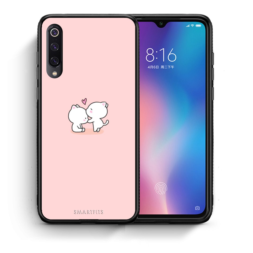 Θήκη Xiaomi Mi 9 Love Valentine από τη Smartfits με σχέδιο στο πίσω μέρος και μαύρο περίβλημα | Xiaomi Mi 9 Love Valentine case with colorful back and black bezels