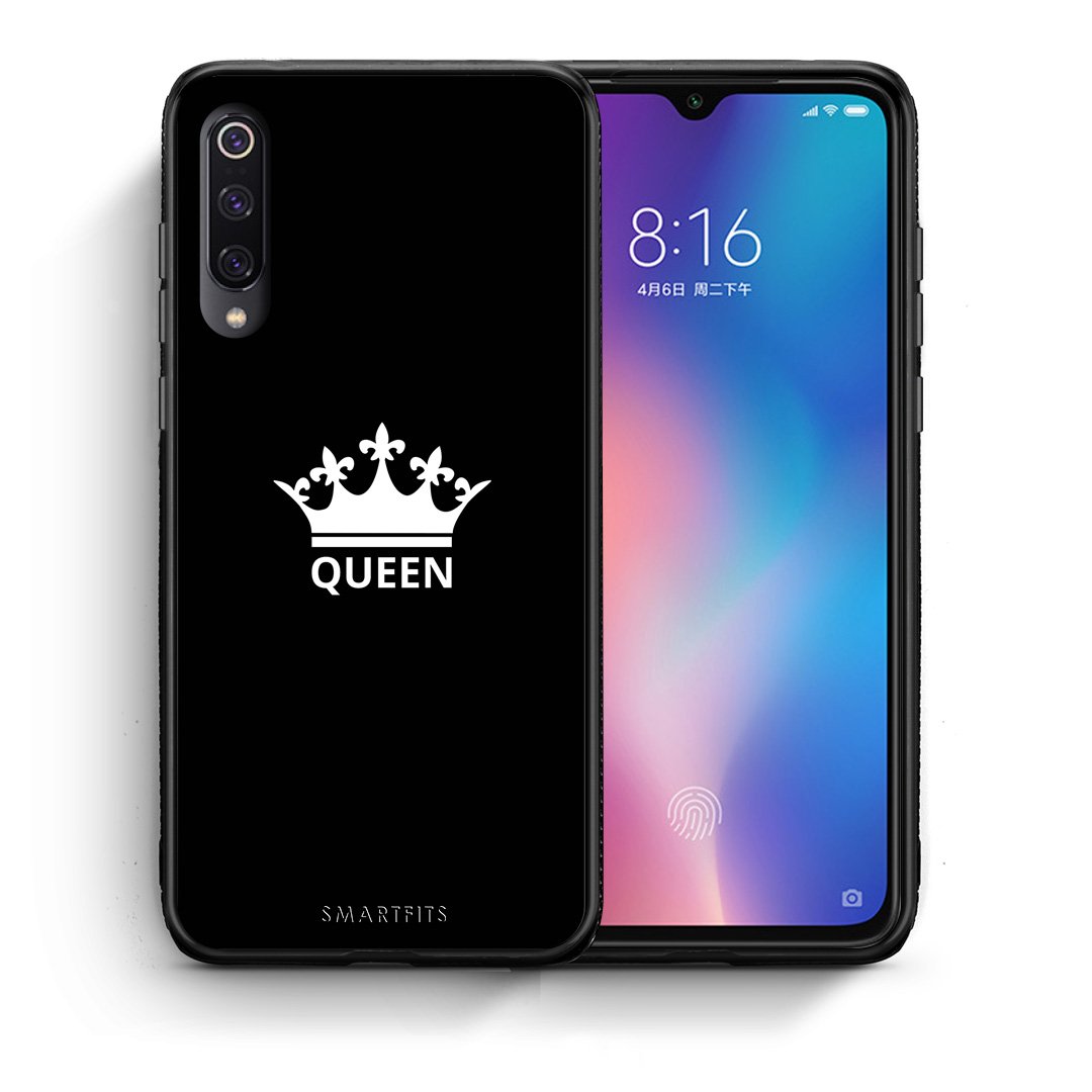 Θήκη Xiaomi Mi 9 Queen Valentine από τη Smartfits με σχέδιο στο πίσω μέρος και μαύρο περίβλημα | Xiaomi Mi 9 Queen Valentine case with colorful back and black bezels