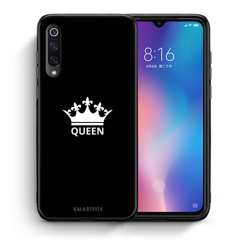Θήκη Xiaomi Mi 9 Queen Valentine από τη Smartfits με σχέδιο στο πίσω μέρος και μαύρο περίβλημα | Xiaomi Mi 9 Queen Valentine case with colorful back and black bezels