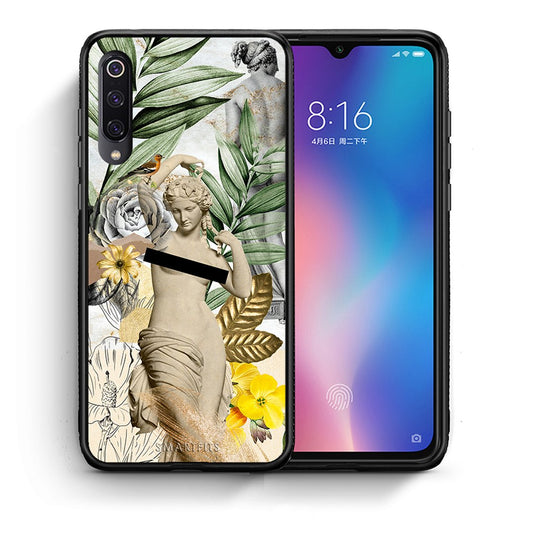 Θήκη Xiaomi Mi 9 Woman Statue από τη Smartfits με σχέδιο στο πίσω μέρος και μαύρο περίβλημα | Xiaomi Mi 9 Woman Statue case with colorful back and black bezels