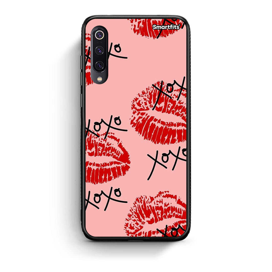 Xiaomi Mi 9 XOXO Lips θήκη από τη Smartfits με σχέδιο στο πίσω μέρος και μαύρο περίβλημα | Smartphone case with colorful back and black bezels by Smartfits