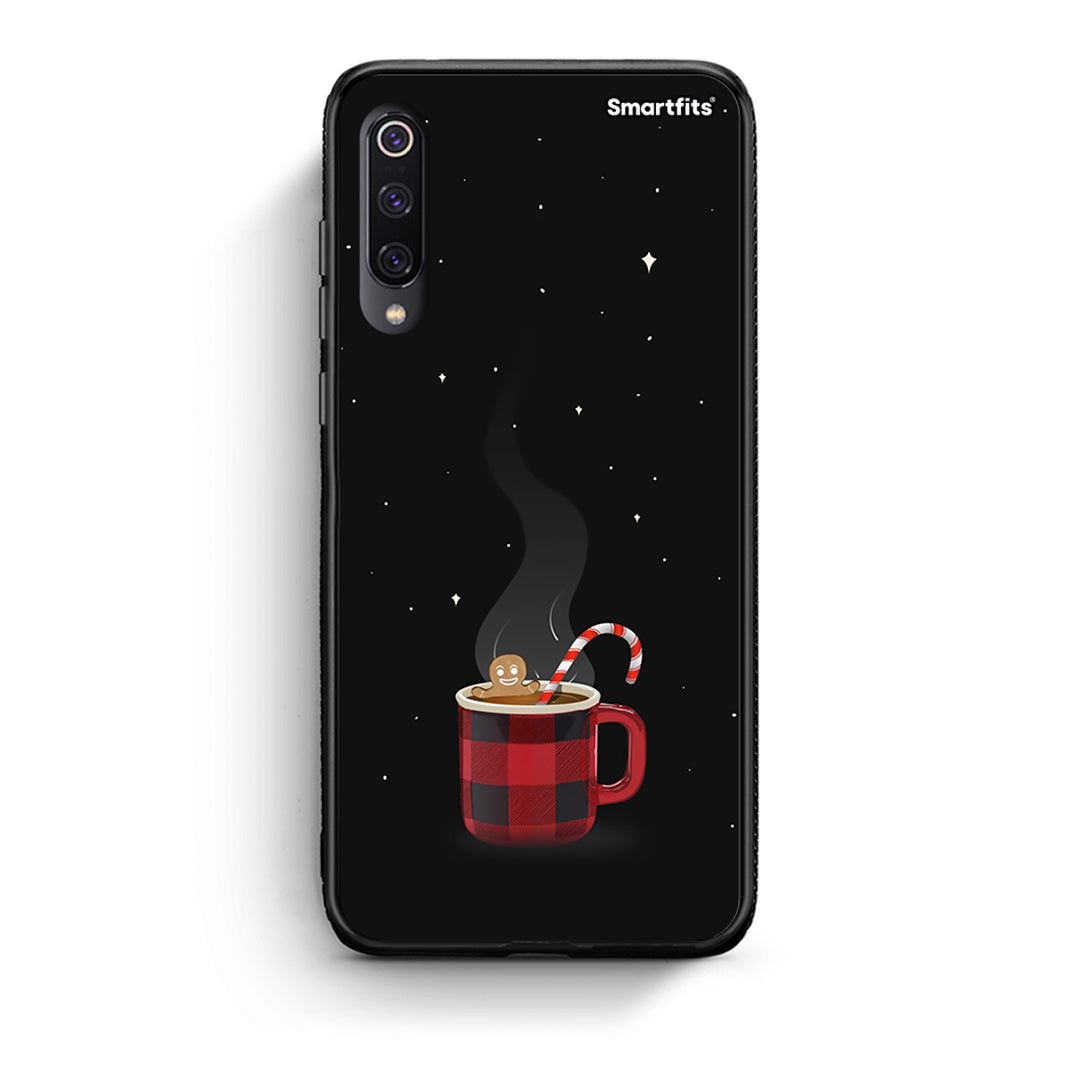 Xiaomi Mi 9 Xmas Bathing θήκη από τη Smartfits με σχέδιο στο πίσω μέρος και μαύρο περίβλημα | Smartphone case with colorful back and black bezels by Smartfits