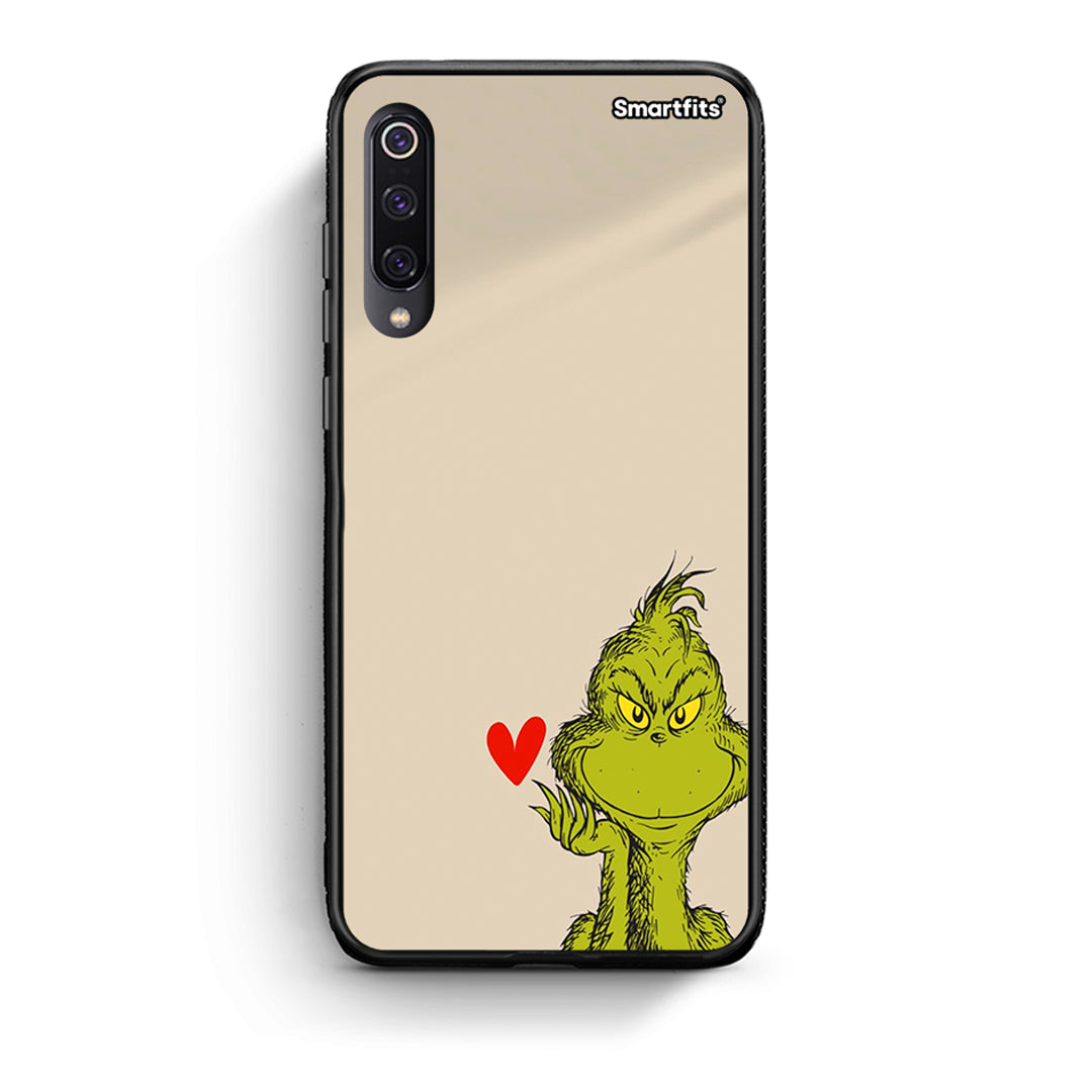Xiaomi Mi 9 Xmas Grinch θήκη από τη Smartfits με σχέδιο στο πίσω μέρος και μαύρο περίβλημα | Smartphone case with colorful back and black bezels by Smartfits