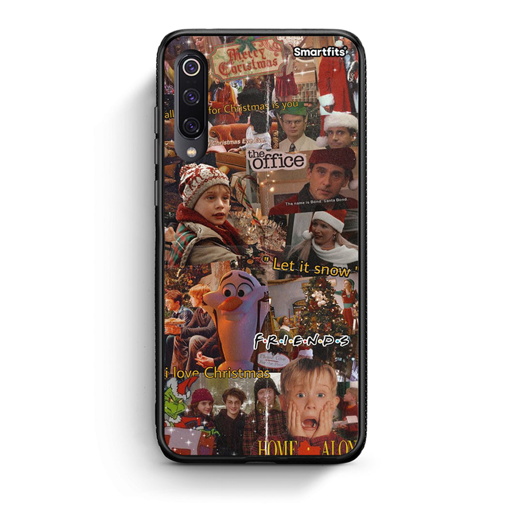 Xiaomi Mi 9 Xmas Wishes θήκη από τη Smartfits με σχέδιο στο πίσω μέρος και μαύρο περίβλημα | Smartphone case with colorful back and black bezels by Smartfits